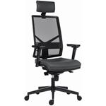 Powerton Ergo Marie, kancelárske ergonomické kreslo, tmavo-sivé