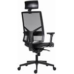 Powerton Ergo Marie, kancelárske ergonomické kreslo, tmavo-sivé