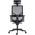 Powerton Ergo Marie, kancelárske ergonomické kreslo, tmavo-sivé