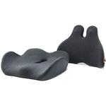 Powerton Ergo Nestis, set bedrovej opierky a podsedáka, ergonomický, pamäťová pena, antracitový