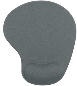 Powerton Ergo Palma Mini, ergonomická podložka pod myš, gélová, sivá