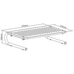 Powerton Ergo, podstavec pod monitor, čierny