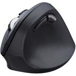 Powerton Ergo Shark, ergonomická bezdrôtová myš, čierna