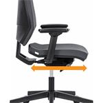 Powerton Ergo Sima, kancelárske ergonomické kreslo, čierne