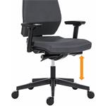 Powerton Ergo Sima, kancelárske ergonomické kreslo, sivé
