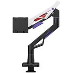 Powerton Ergo Strynx, polohovateľný držiak pre monitor, 24"- 57", bielo-čierny