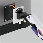 Powerton Ergo Strynx, polohovateľný držiak pre monitor, 24"- 57", bielo-čierny