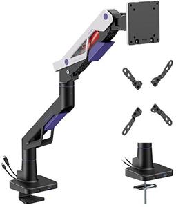Powerton Ergo Strynx, polohovateľný držiak pre monitor, 24"- 57", bielo-čierny