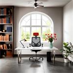 Powerton Ergo Tina, kancelárske ergonomické kreslo, červené