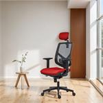 Powerton Ergo Tina, kancelárske ergonomické kreslo, červené
