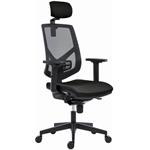 Powerton Ergo Tina, kancelárske ergonomické kreslo, čierne