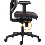 Powerton Ergo Tina, kancelárske ergonomické kreslo, čierne
