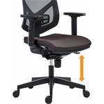 Powerton Ergo Tina, kancelárske ergonomické kreslo, čierne