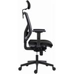 Powerton Ergo Tina, kancelárske ergonomické kreslo, čierne