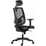 Powerton Ergo Tina, kancelárske ergonomické kreslo, čierne
