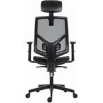 Powerton Ergo Tina, kancelárske ergonomické kreslo, čierne