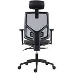 Powerton Ergo Tina, kancelárske ergonomické kreslo, sivé