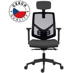 Powerton Ergo Tina, kancelárske ergonomické kreslo, sivé