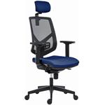 Powerton Ergo Tina, kancelárske ergonomické kreslo, tmavo-modré