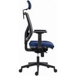 Powerton Ergo Tina, kancelárske ergonomické kreslo, tmavo-modré