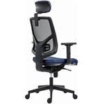 Powerton Ergo Tina, kancelárske ergonomické kreslo, tmavo-modré