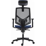 Powerton Ergo Tina, kancelárske ergonomické kreslo, tmavo-modré