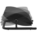 Powerton Ergo Uluna, podložka pod nohy, odnímateľný mäkký vankúš, čierna