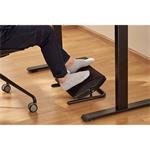 Powerton Ergo Uluna, podložka pod nohy, odnímateľný mäkký vankúš, čierna