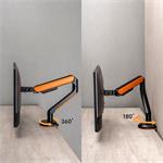 Powerton Ergo Vista polohovateľný držiak pre monitor, 17"- 32", čierny