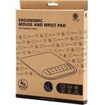 Powerton Ergoline Dark Edition, podložka pod myš a zápästie, ergonomická, čierna