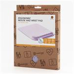 Powerton Ergoline Pastel Edition, podložka pod myš a zápästie, ergonomická, fialová