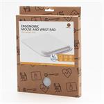 Powerton Ergoline Pastel Edition, podložka pod myš a zápästie, ergonomická, sivá