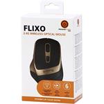Powerton Life Flixo, bezdrôtová myš, čierno-zlatá