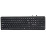 Powerton LIFE Slim, klávesnica, USB, US, čierna