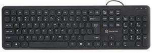 Powerton LIFE Slim, klávesnica, USB, US, čierna