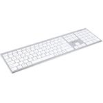 Powerton LIFE UltraSlim, bezdrôtová klávesnica, CZ/SK, strieborná