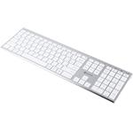 Powerton LIFE UltraSlim, bezdrôtová klávesnica, CZ/SK, strieborná