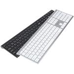 Powerton LIFE UltraSlim, bezdrôtová klávesnica, CZ/SK, strieborná