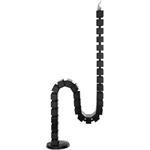 Powerton organizér káblov, husí krk, 1.3mm, pre výškovo nastaviteľné stoly, čierny