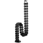 Powerton organizér káblov, husí krk, 1.3mm, pre výškovo nastaviteľné stoly, čierny