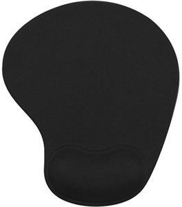 Powerton podložka pod myš, ergonomická, gélová, mini, čierna