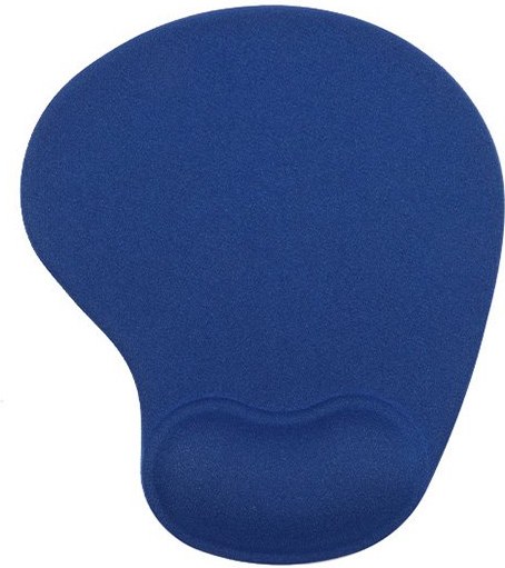 Powerton podložka pod myš, ergonomická, gélová, mini, modrá