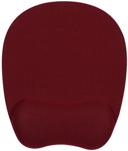 Powerton podložka pod myš, ergonomická, pamäťová pena, červená