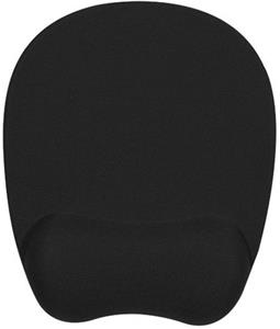 Powerton podložka pod myš, ergonomická, pamäťová pena, čierna