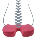 Powerton podsedák pod zadok, ergonomický, pamäťová pena, červený