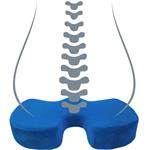 Powerton podsedák pod zadok, ergonomický, pamäťová pena, modrý