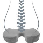 Powerton podsedák pod zadok, ergonomický, pamäťová pena, sivý