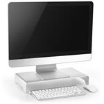 Powerton podstavec pod monitor, minimalistický, hliník, strieborný