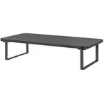 Powerton podstavec pod monitor, priestor pre klávesnicu, rýchla montáž, oceľ, drevotrieska, čierny