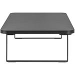 Powerton podstavec pod monitor, priestor pre klávesnicu, rýchla montáž, oceľ, drevotrieska, čierny